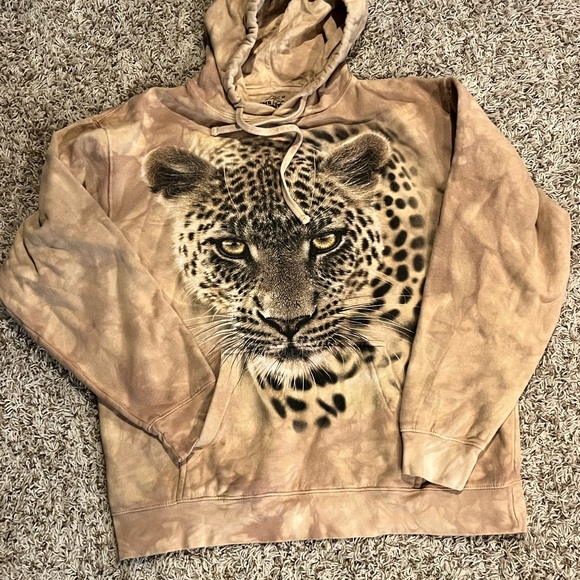 The Mountain 2011 Cheetah Full Face Pullover Hoodie Adult | Med |Collin Bogle - Picture 1 of 8